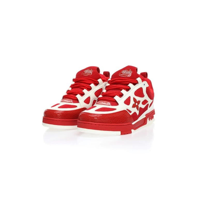 Tênis Louis LV Vuitton Skate Red White