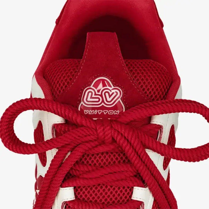 Tênis Louis LV Vuitton Skate Red White