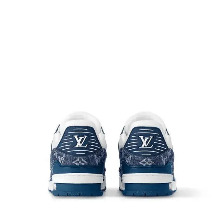Tênis Louis Vuitton LV Trainer Monogram Denim Blue