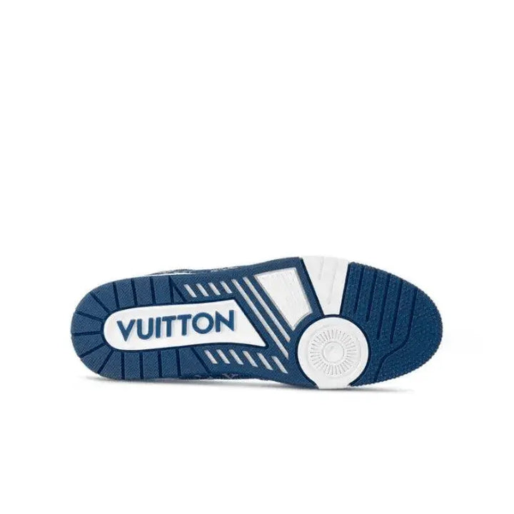 Tênis Louis Vuitton LV Trainer Monogram Denim Blue