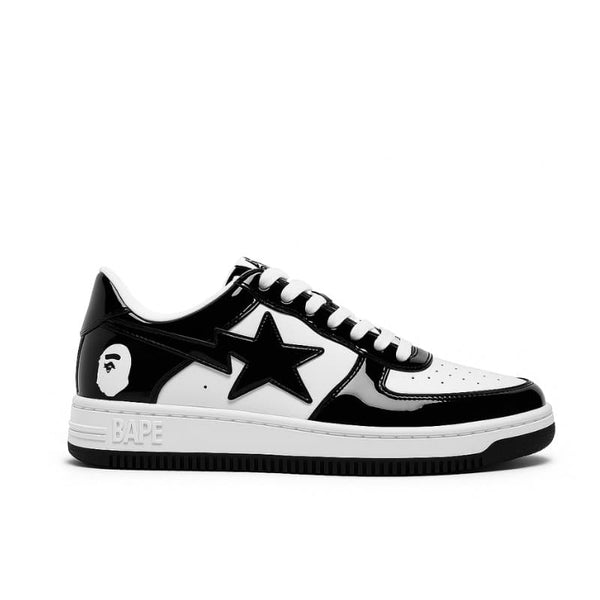 Tênis BAPE STA patent black white