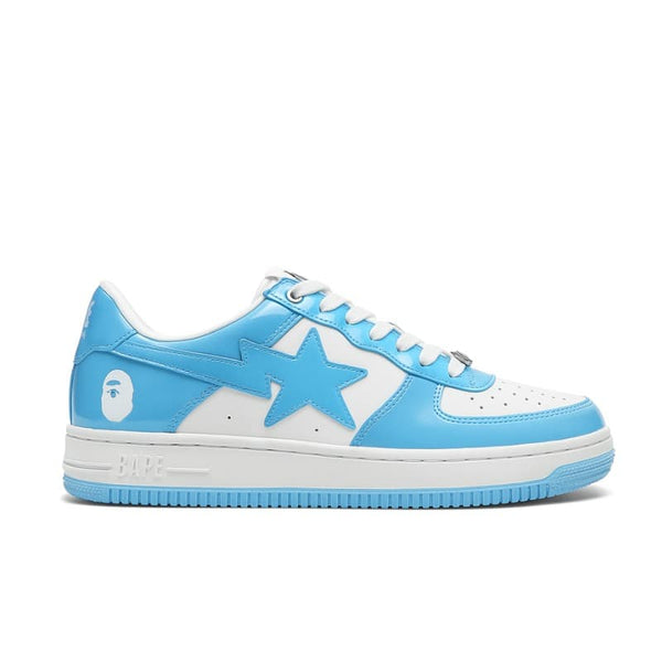 Tênis Bape sta patent blue white