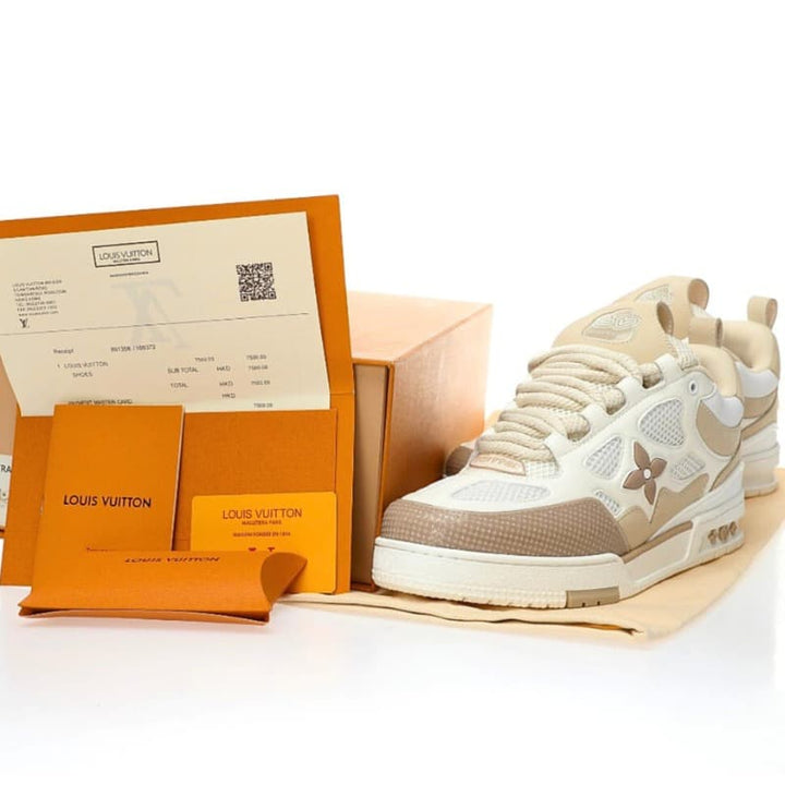 Tênis LV Skate Beige White