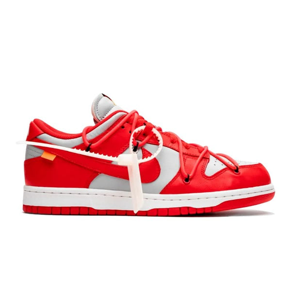 Off-white x dunk low university red
